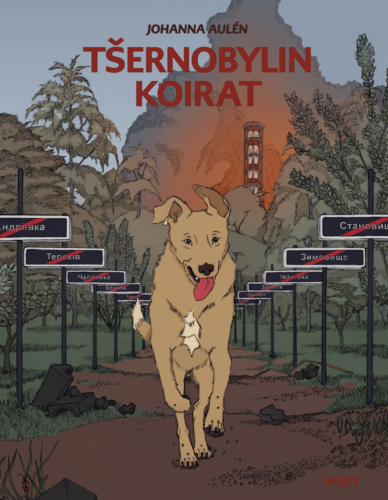 tsernobylin koirat kansikuva, puisto, koira