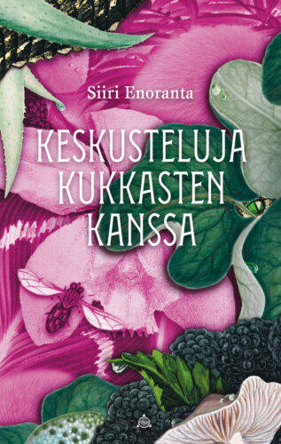kasvien terälehtiä ja lehtiä sekä hyönteinen