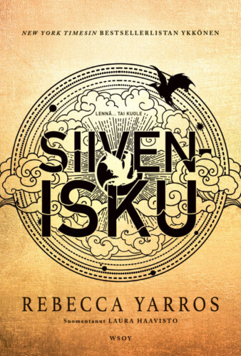 Siivenisku-kirjan koristeellinen kansikuva, jossa on keskellä lohikäärme
